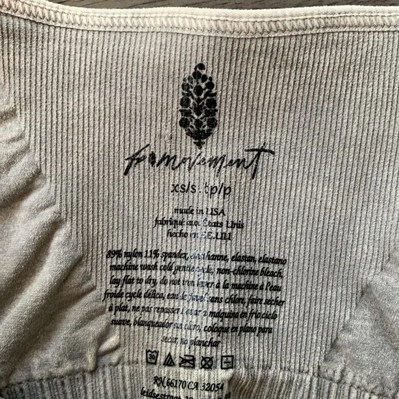 NWOT! FP Free People Movement Good Karma Square Neck Bra Sz XS/S LAST ONE! - Picture 8 of 8